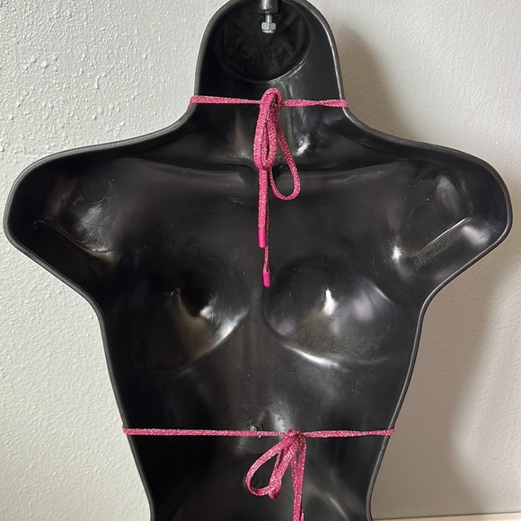 Grape sparkle string triangl bathing suits top - Picture 4 of 9